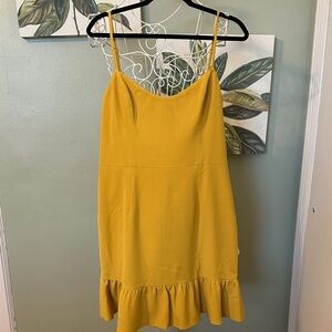 Dress the Population Mustard Mini Dress